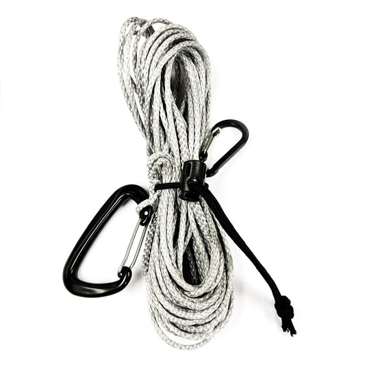 Custom Amsteel Bow Pull Rope With Carabiners 30'