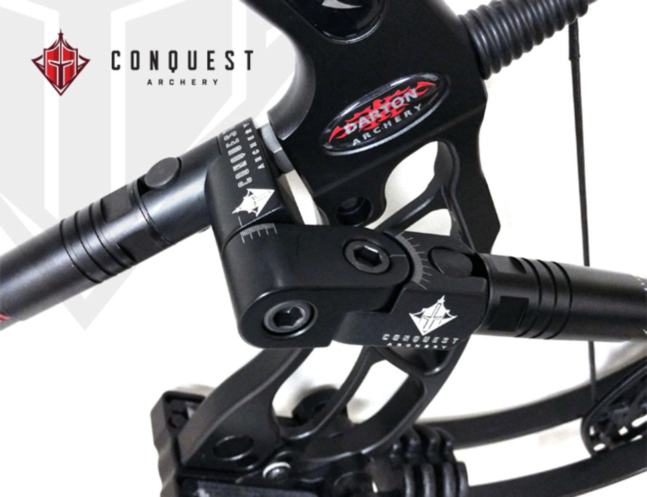 Conquest Control Freak .500 Bowhunter Complete Kit Stabilizers (W/ SMAC) Matte Black RH