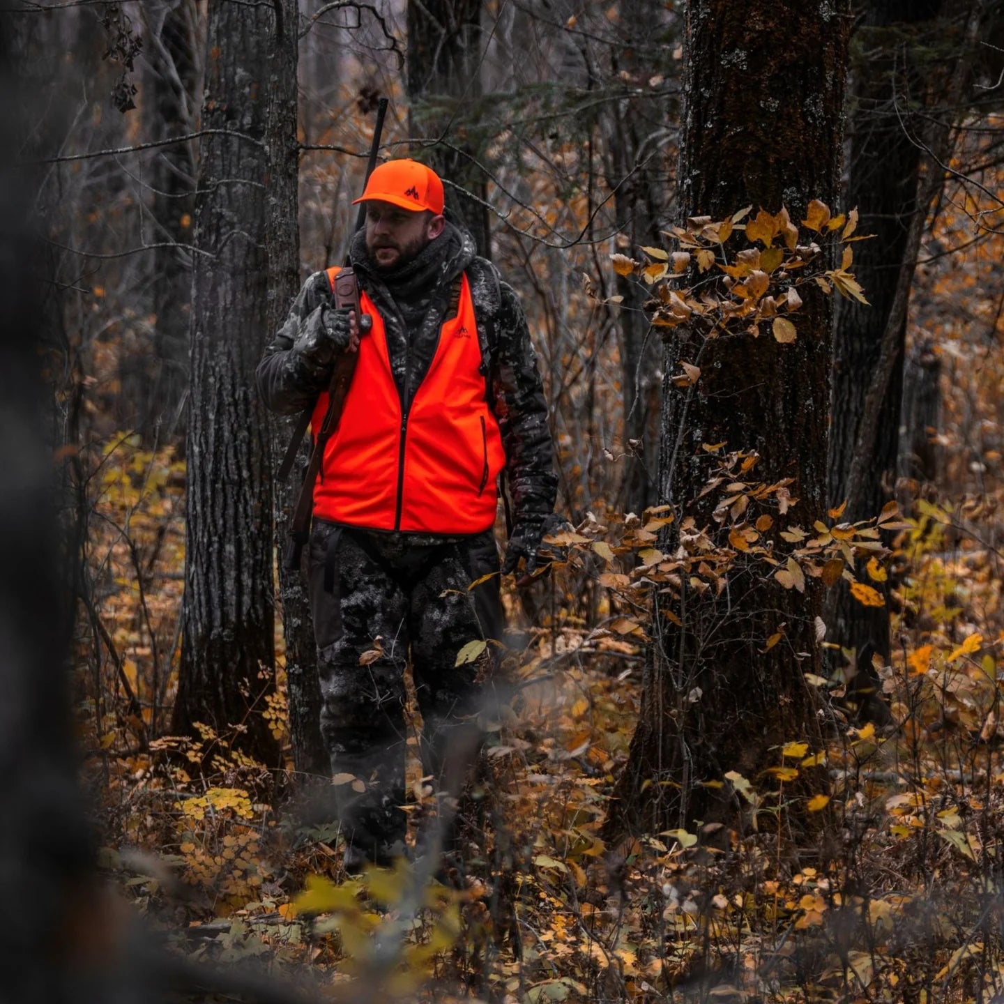 Pnuma Blaze Orange Trucker Cap Hat