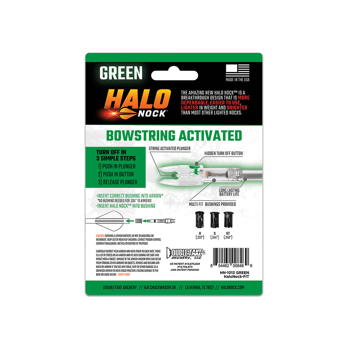 Halo Lighted Nock Multi Fit 3pk