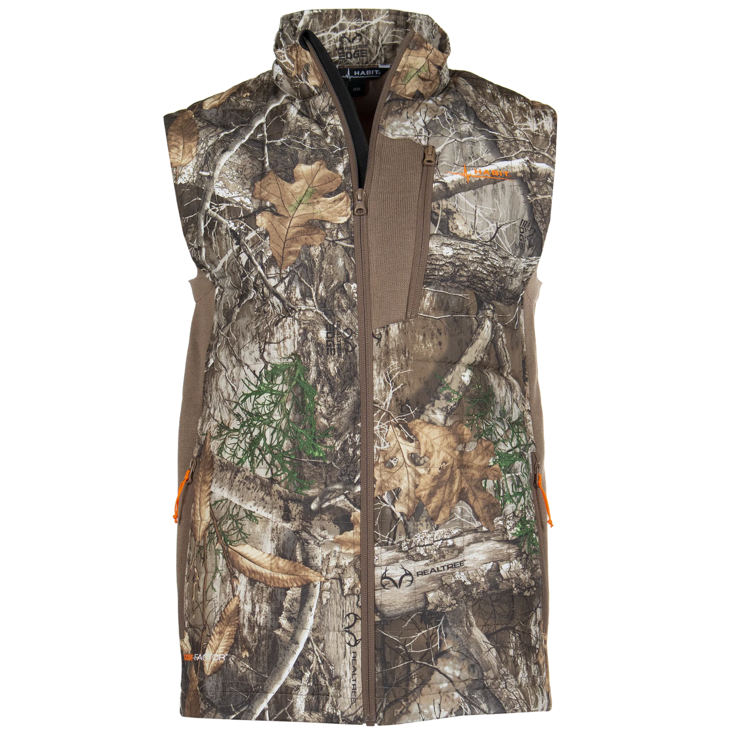 Habit Red Cedar Lake Hybrid Puffer Vest Mens Realtree Edge