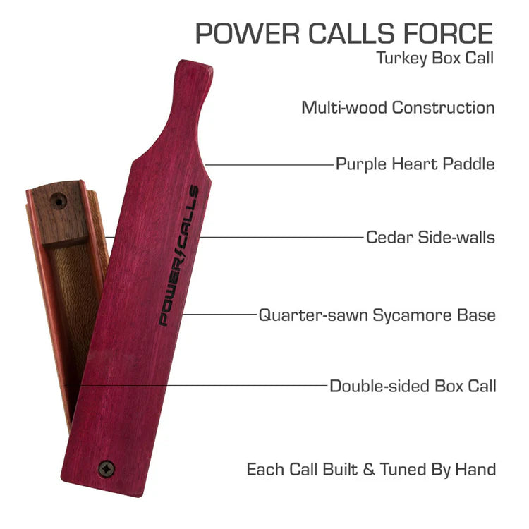 Power Calls Force Box Turkey Call