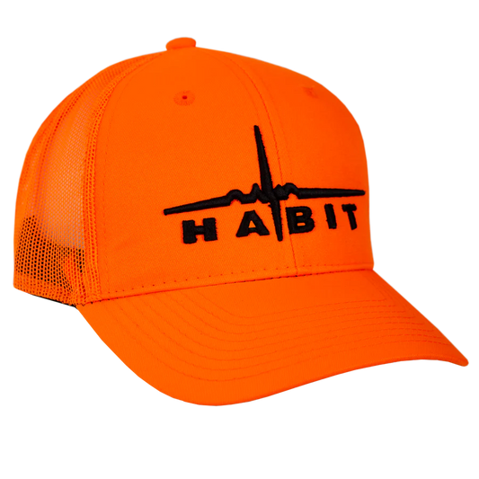 Habit Blaze Orange Mesh Hat