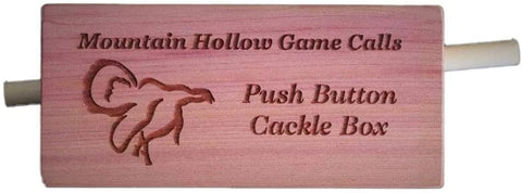 Mountain Hollow Cedar Push Button Cackle Box Turkey Call