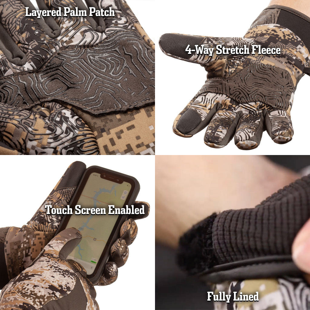 huntworth fleece lined glove features