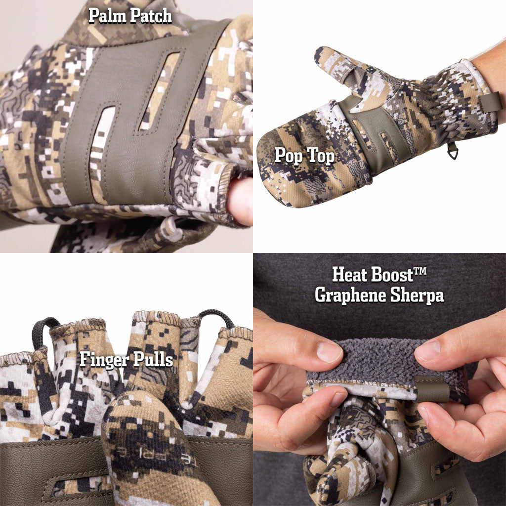 huntworth pop top glove features