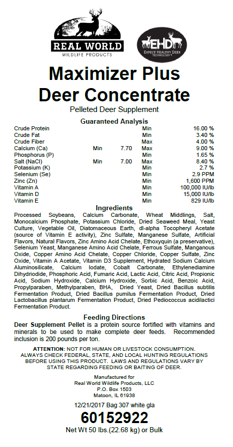 Real World Maximizer Plus Feed Concentrate