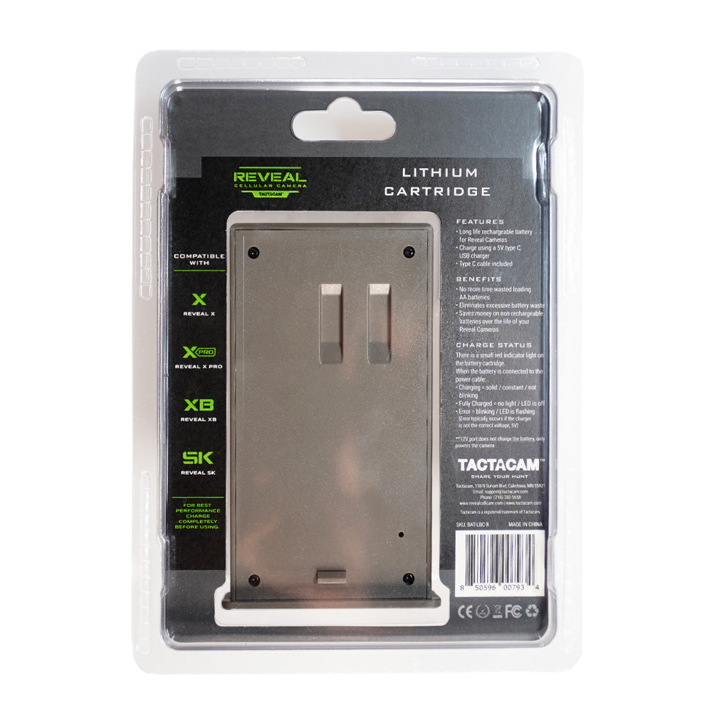 Tactacam Reveal Lipo Lithium Battery Pack Cartridge