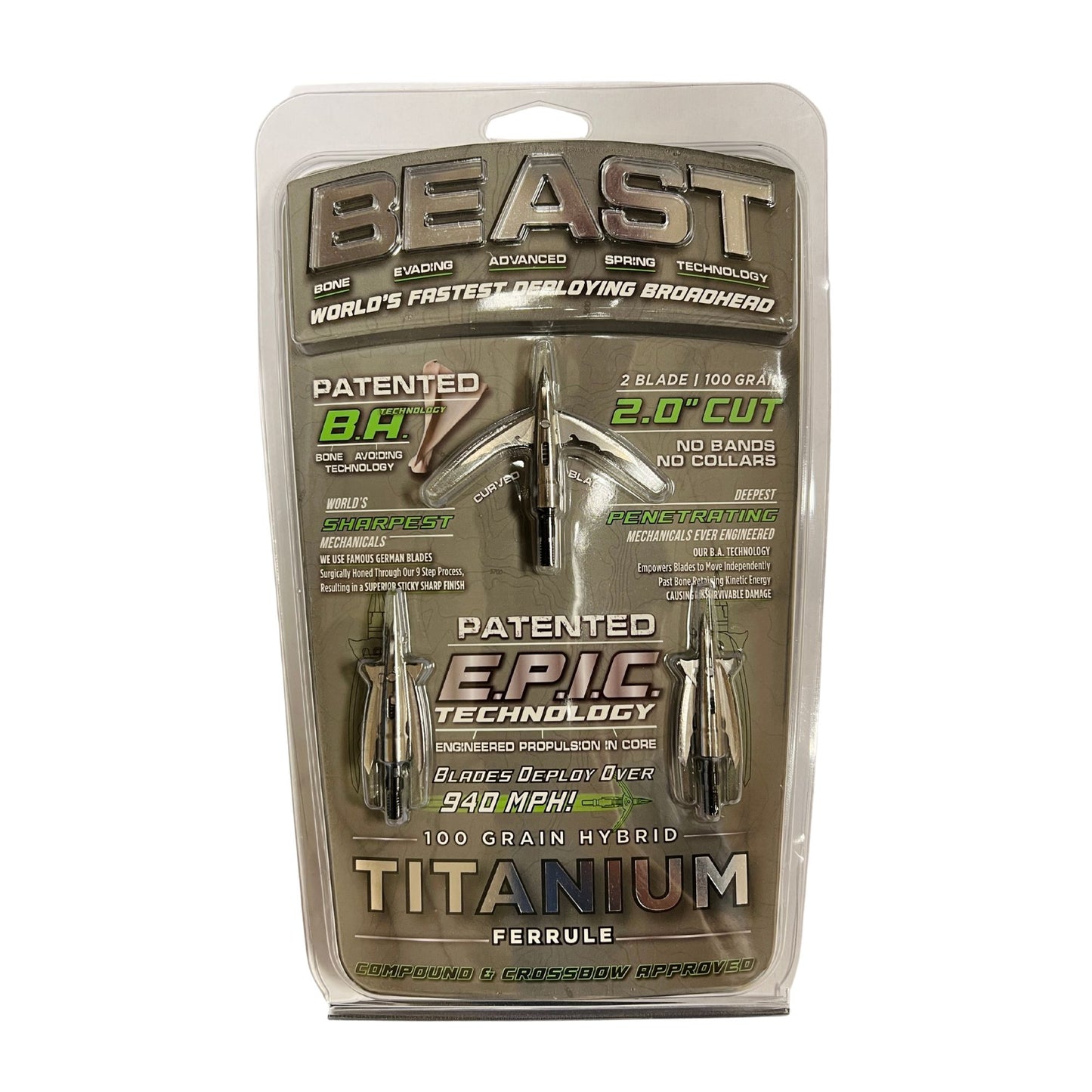 Beast Titanium Broadheads 3pk