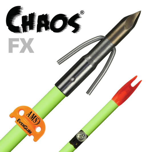 AMS Chaos FX Fluorescent Fiberglass Arrow & EverGlide