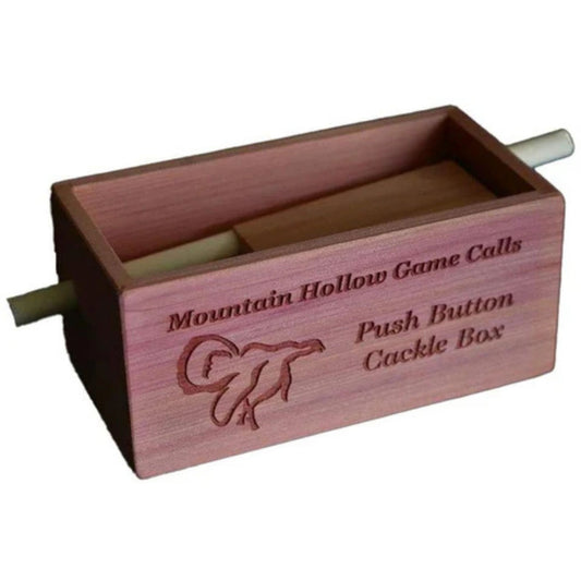 Mountain Hollow Cedar Push Button Cackle Box Turkey Call