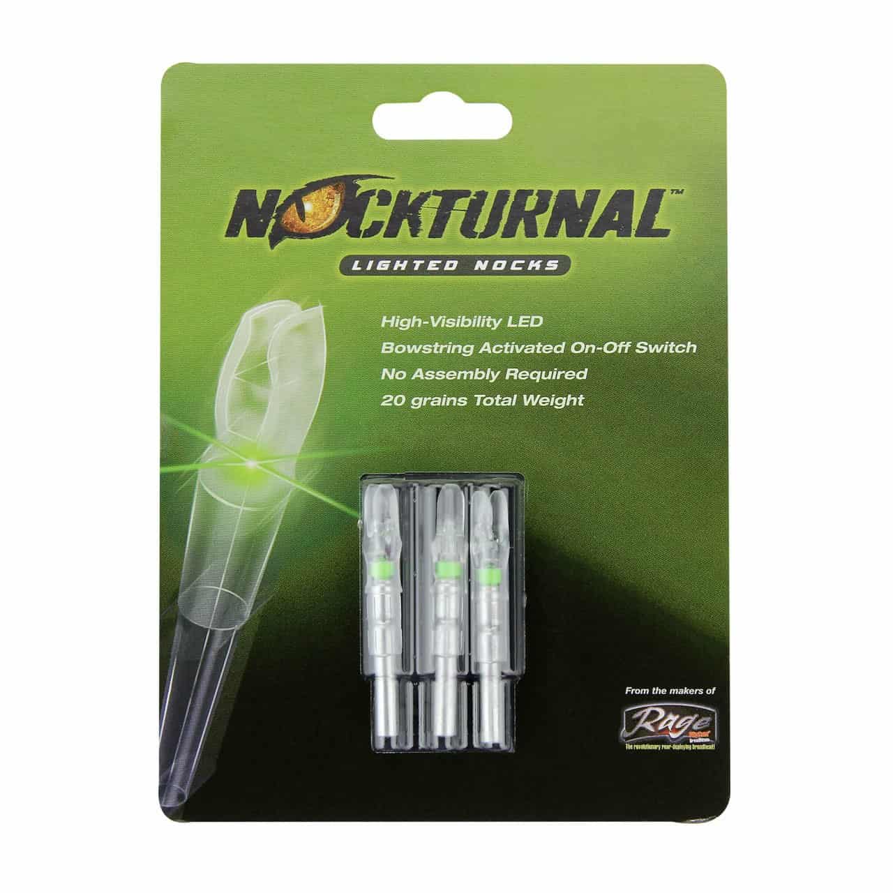 Nockturnal Lighted Nocks G .166 3pk