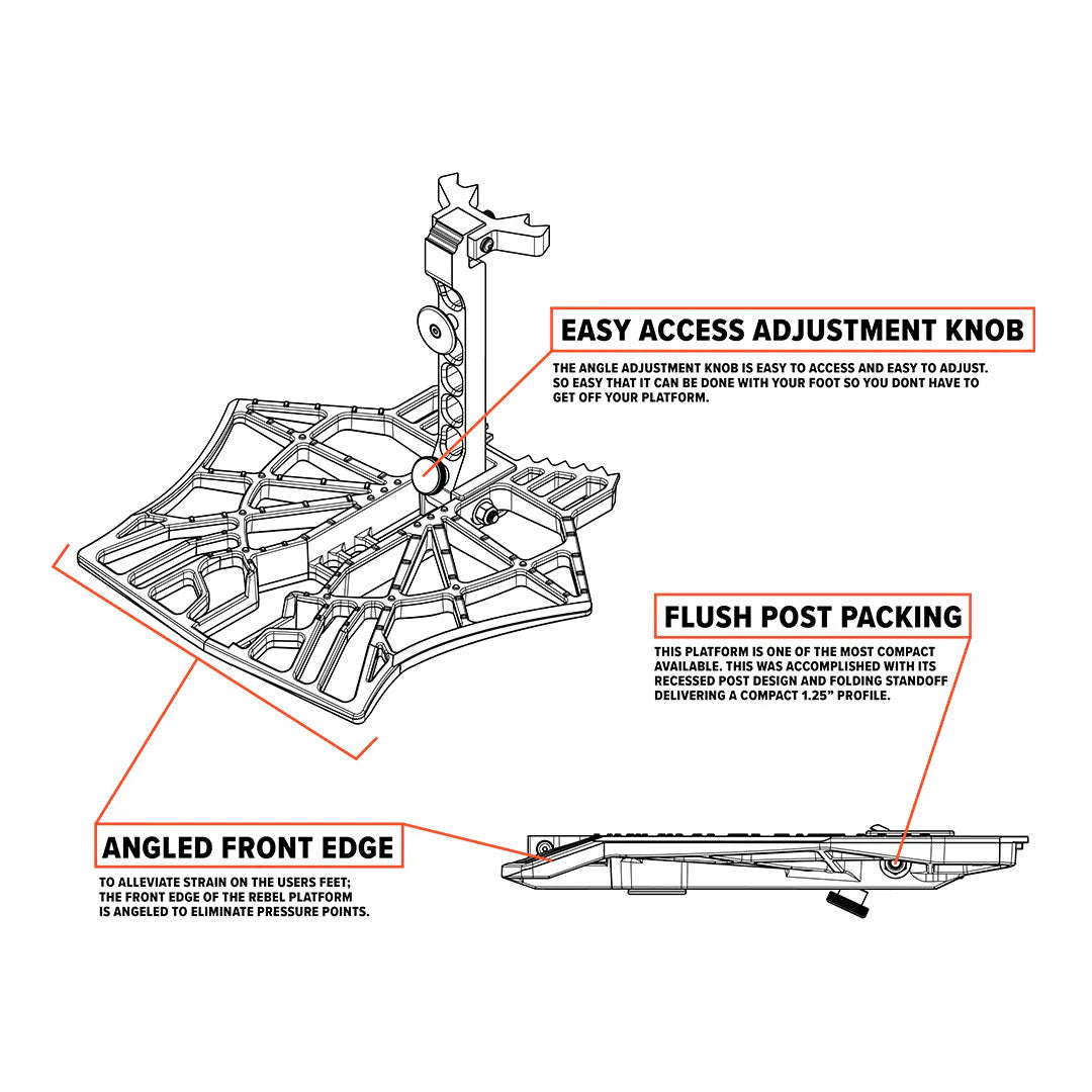 Latitude Profile Saddle Platform